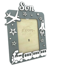 Load image into Gallery viewer, Son Wooden Photo Frame Handmade for Tabletop Wall Decorative Baby Gift Idea - babycomfort.co.uk