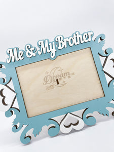 Me & My Brother Photo Frame Handmade Tabletop Wall Decorative Baby Gift Idea