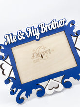 Load image into Gallery viewer, Me &amp; My Brother Photo Frame Handmade Tabletop Wall Decorative Baby Gift Idea