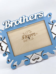 Brothers Photo Frame Handmade Tabletop Wall Decorative Style Baby Gift Idea