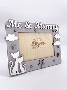 Me & Mummy Photo Frame Handmade Tabletop Wall Decorative Stars Baby Gift Idea