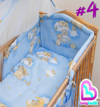 Load image into Gallery viewer, 5 Piece Baby Kids Bedding Set Duvet Cover / Safety Bumper to fit Cot / Cot Bed - babycomfort.co.uk