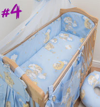 Load image into Gallery viewer, 3 Pcs Baby Cot Bedding Set With Large All Round Safety Bumper - babycomfort.co.uk