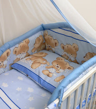 Load image into Gallery viewer, 5 Pcs Baby Bedding Set, Padded Safety Bumper Fits Cot Bed 120x60 cm - Mika - babycomfort.co.uk