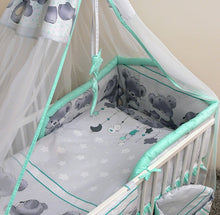 Load image into Gallery viewer, 5 Pcs Baby Bedding Set, Padded Safety Bumper Fits Cot Bed 140x70 cm - Mika - babycomfort.co.uk