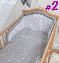 Load image into Gallery viewer, 3 Pcs Piece Nursery Baby Bedding / Duvet Set Padded Safety Cot Bed Bumper - babycomfort.co.uk