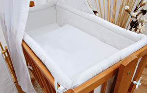 6 Pcs Crib Bedding Set with Terry sheet + All-round Bumper 90x40 cm - babycomfort.co.uk