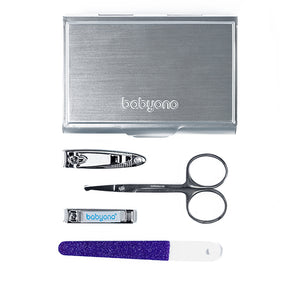 Baby Manicure Set with Case and Mirror - Scissors, Nail File, Nail Clipper - babycomfort.co.uk