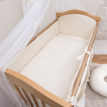 Load image into Gallery viewer, Large All Round Cot Bumper 140x70 Plain Cotton - babycomfort.co.uk