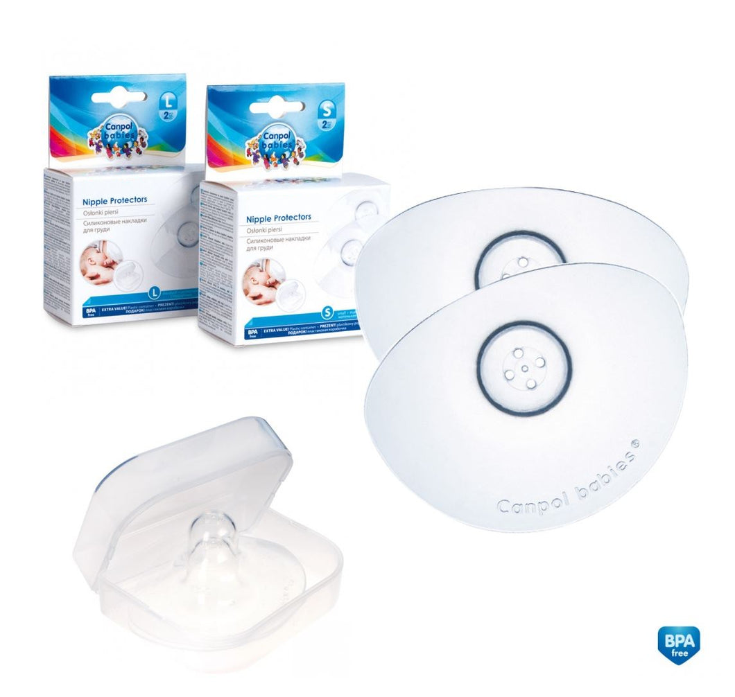 2pcs Soft Silicone Breast Feeding Nipple Protectors Shields - babycomfort.co.uk