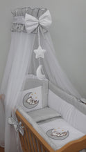 Load image into Gallery viewer, Deluxe Crib Bedding Accessories / Cradle Bumper Set, Canopy, Holder - babycomfort.co.uk