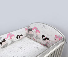 Load image into Gallery viewer, 3 Pcs Baby Cot Bedding Set With Large All Round Safety Bumper - babycomfort.co.uk