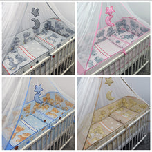Load image into Gallery viewer, 8 Piece Baby Cot Bedding Set with All-Round Bumper to Fit 120 x 60 cm Cot - Mika - babycomfort.co.uk