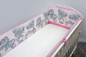 All Round Cot, Cot bed Bumper 4 Sided Pads with Mika - babycomfort.co.uk