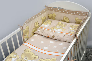 Junior Cot Bed Cotton Fitted Sheet 140x70 cm, Fits Cot Bed - - babycomfort.co.uk