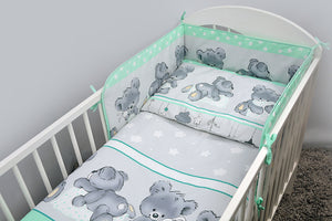 Baby Cot Cotton Fitted Sheet 120x60 cm, Fits Cot - - babycomfort.co.uk