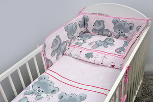 Baby Cot Cotton Fitted Sheet 120x60 cm, Fits Cot - - babycomfort.co.uk