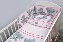 Load image into Gallery viewer, 6 Piece Baby Toddler Cot CotBed Bedding Set Regular Safety Bumper + Cotton Sheet - babycomfort.co.uk