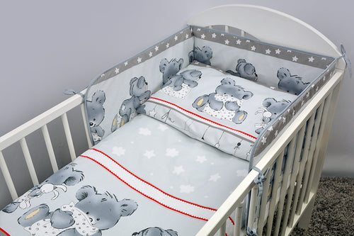 Junior Cot Bed Cotton Fitted Sheet 140x70 cm, Fits Cot Bed - - babycomfort.co.uk