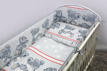 Load image into Gallery viewer, 10 Piece Baby Cot Bed Bedding Set with All-Round 420 cm Bumper (140x70cm) - Mika - babycomfort.co.uk