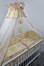 Load image into Gallery viewer, 10 Piece Baby Cot Bed Bedding Set with All-Round 420 cm Bumper (140x70cm) - Mika - babycomfort.co.uk