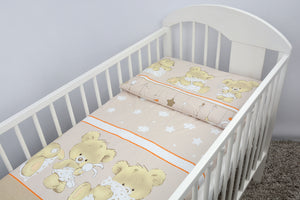 2 piece Quilt & Pillow Filling Set Fits Crib Pram Cot Baby Nursery Bedding - babycomfort.co.uk