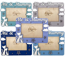 Load image into Gallery viewer, Me &amp; Mummy Photo Frame Handmade Tabletop Wall Decorative Stars Baby Gift Idea