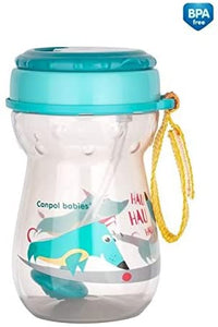 Baby Non-Spill Drinking Sip Cup with Folding Straw 350ml - babycomfort.co.uk