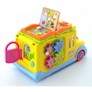 Baby Musical Bus Sensory Fun Toy, Early Educational Music Kid Toys - babycomfort.co.uk